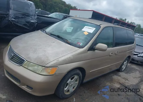 2001 Honda Odyssey Ex z USA, uszkodzony, nr VIN 2HKRL18611H606344